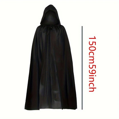 Black Grim Reaper Costume Cloak