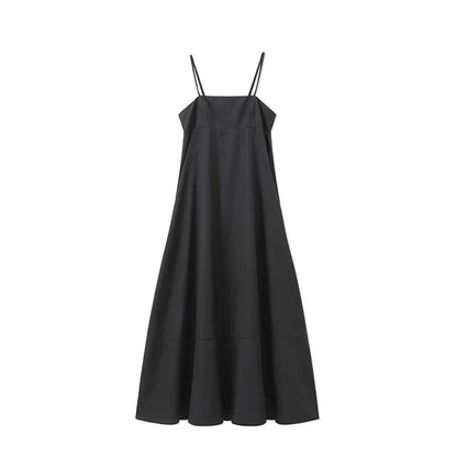 Black Backless Long Dress