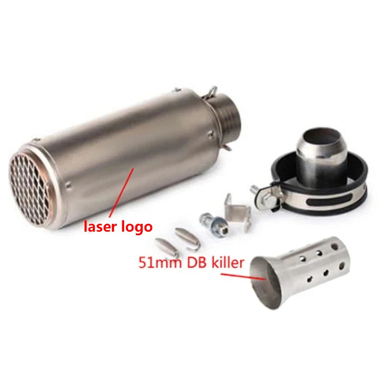 Universal 51/60mm Carbon Fiber Exhaust Muffler DB Killer