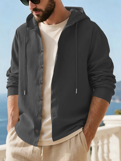 Collarless Pullover Shirt
