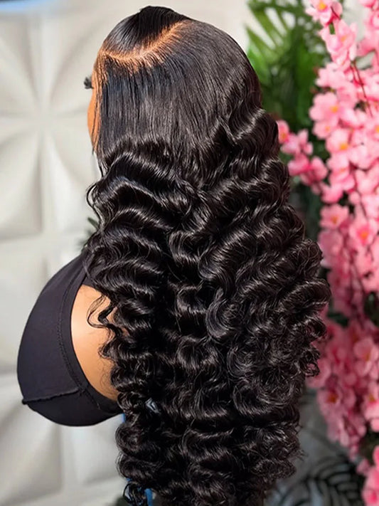 High Density Human Hair Curly Wig
