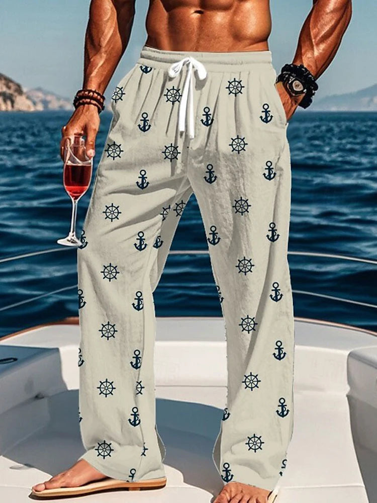 Pirate 3D Printed Casual Street Trouser