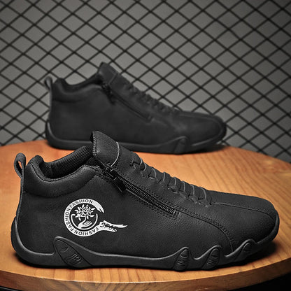 Soft-Sole High-Top Ankle Sneakers