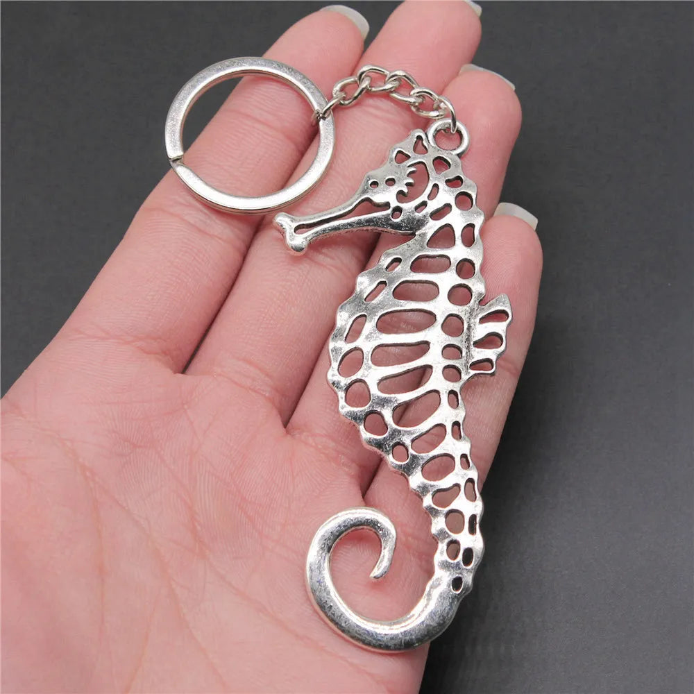 Seahorse Octopus Mermaid Keychains Nail