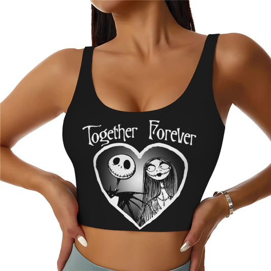 Skull Print Halloween Bra