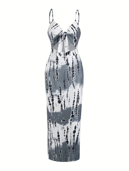 Summer Print Suspender Dress
