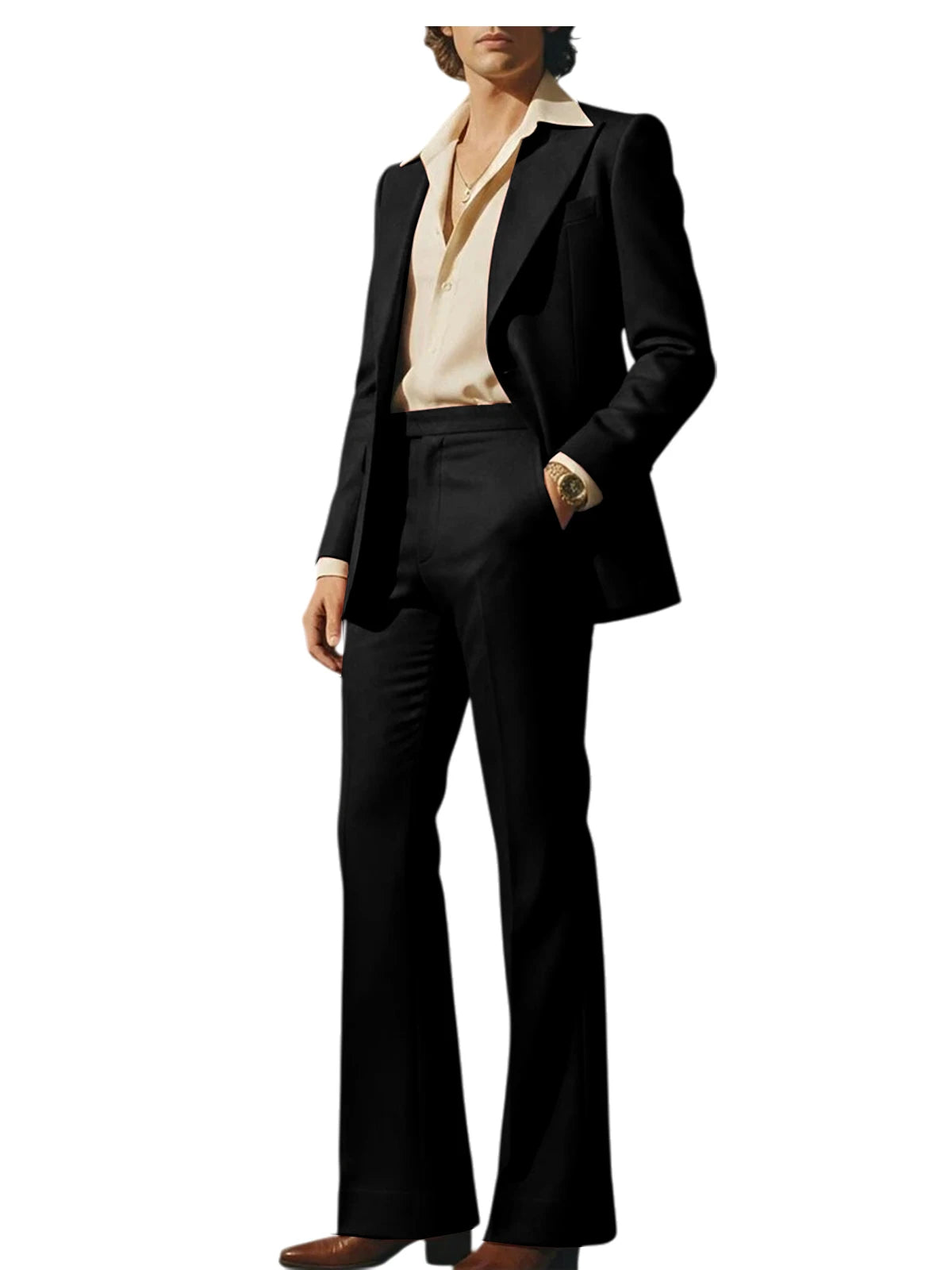 Slim Fit Peak Lapel Suit