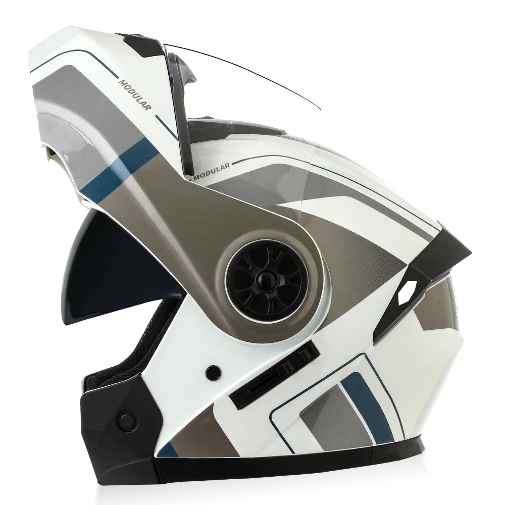 BLD Dual-Lens Flip-Up Modular Helmet