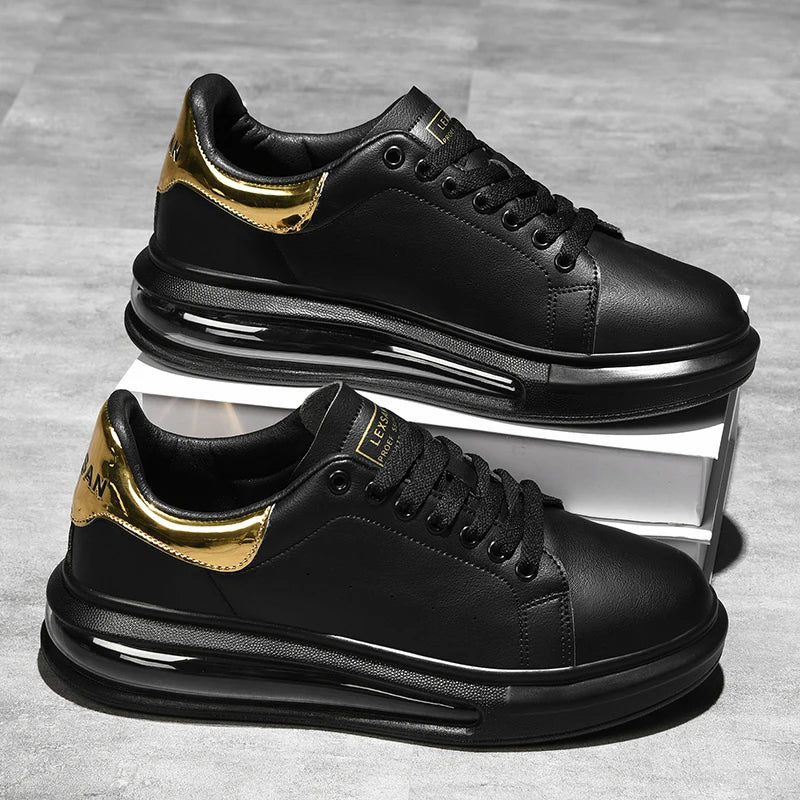 Solid Microfiber Racing Trainers