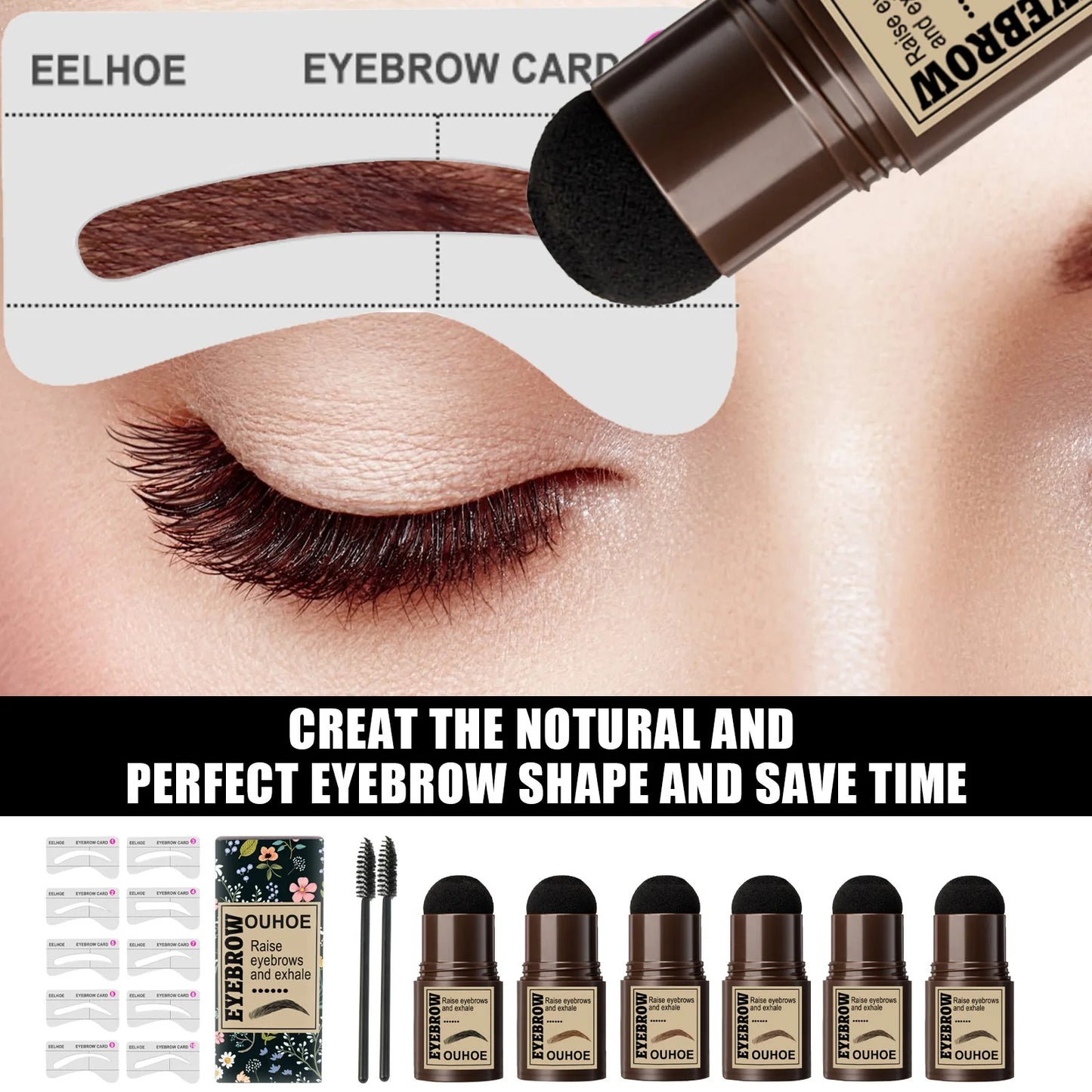 OUHOE Eyebrow Powder Stamp Stick