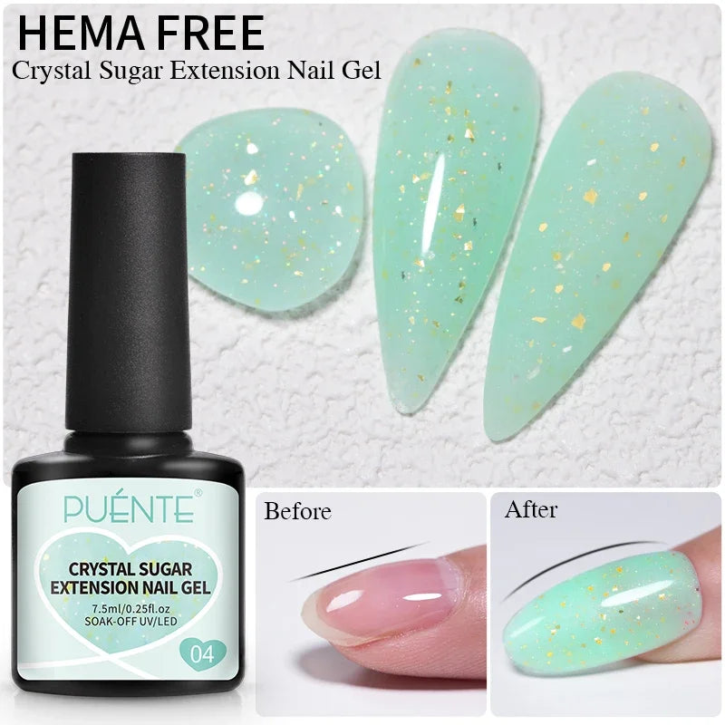 PUENTE Glitter Poly Nail Gel