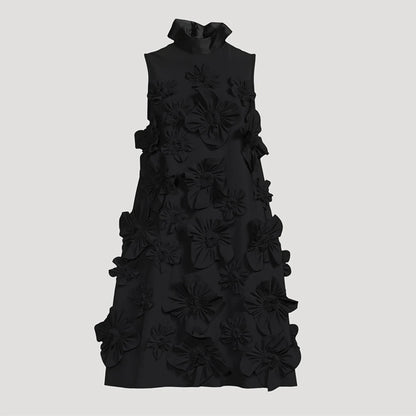 Sleeveless Patchwork Designer Dress