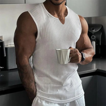 Summer Men V-Neck Tank