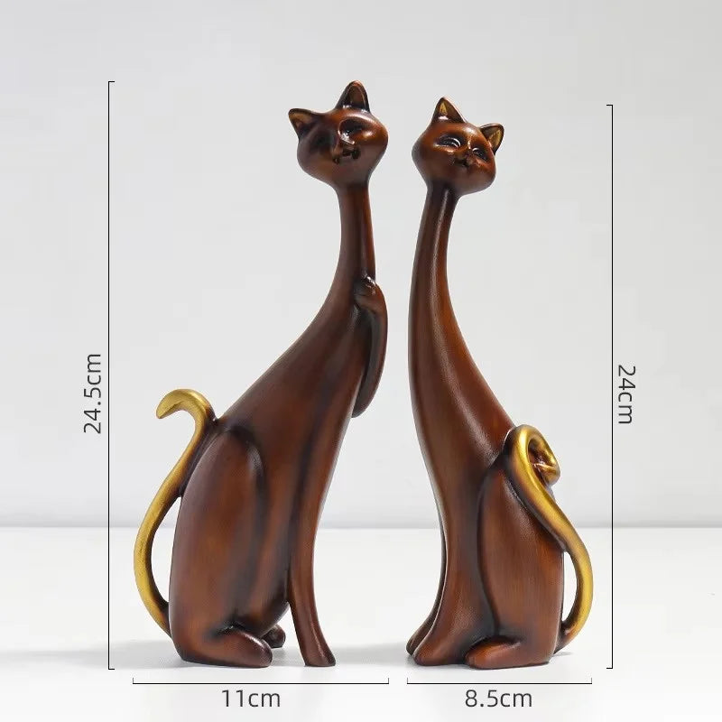 Couple Cat Sculpture