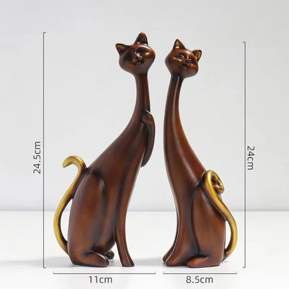 Couple Cat Sculpture