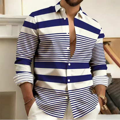 Striped Casual Print Shirt