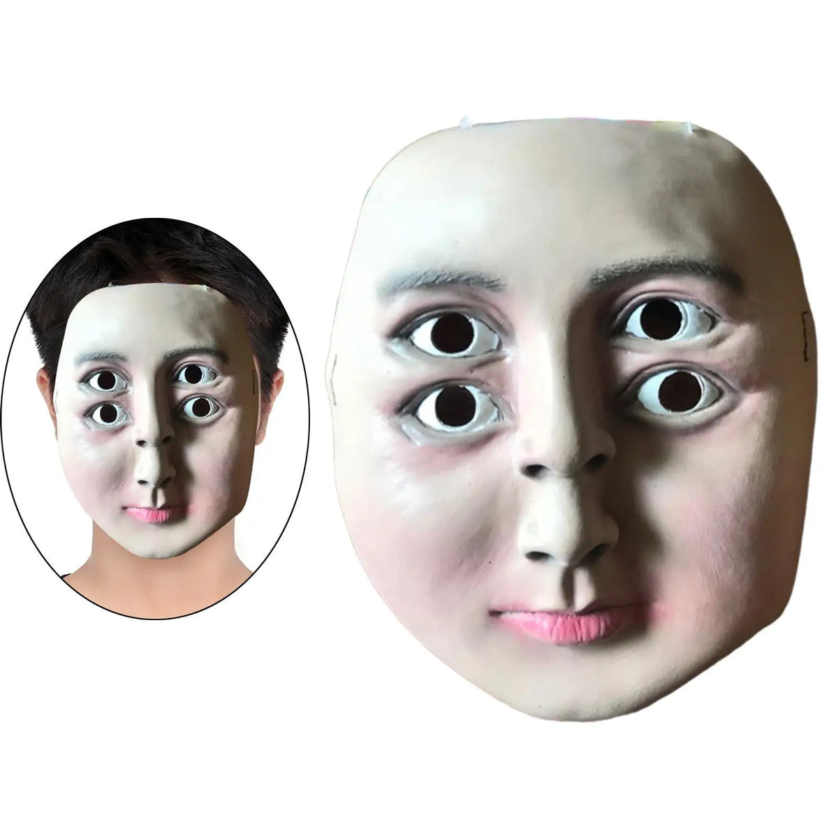 Four-Eyed Horror Latex Mask