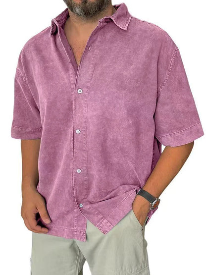 Solid Linen Casual Shirt