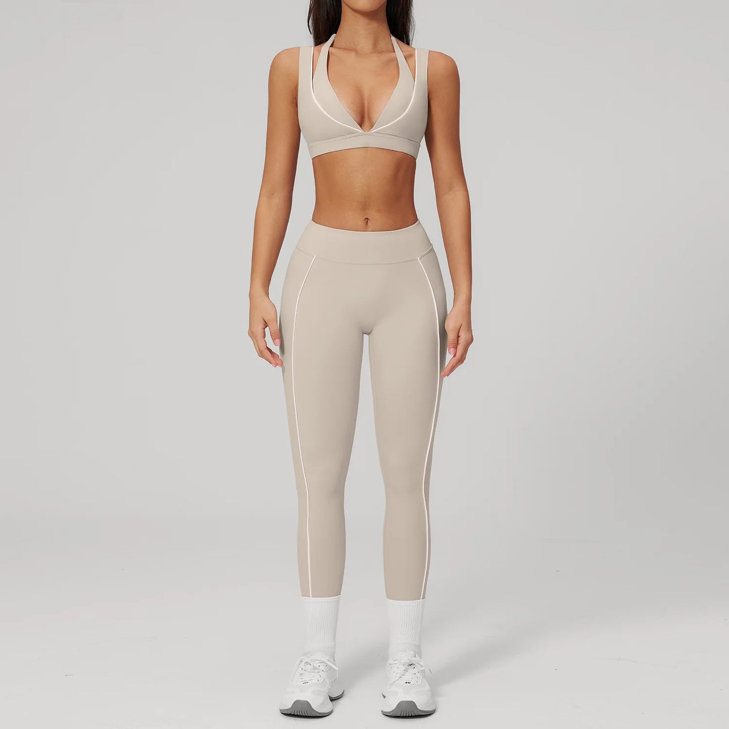 Striped Yoga Set