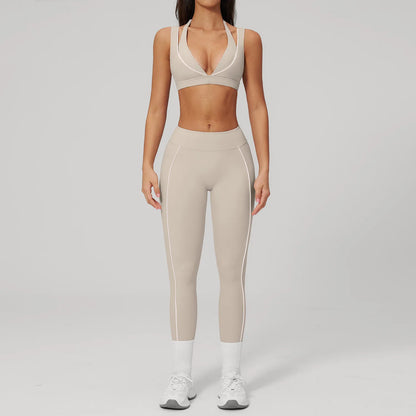 Striped Yoga Set