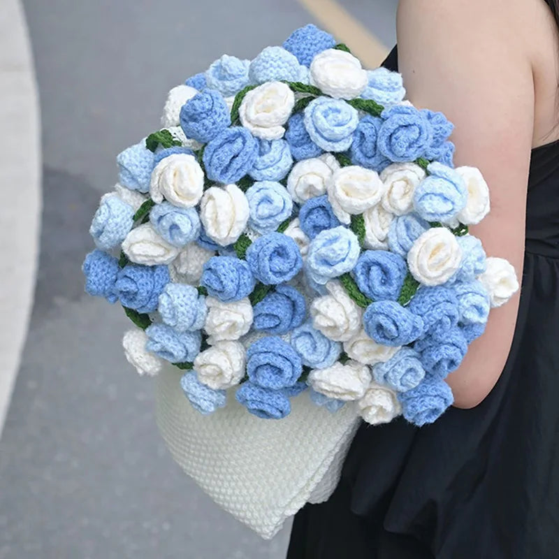 Rose Bouquet Crochet Blanket