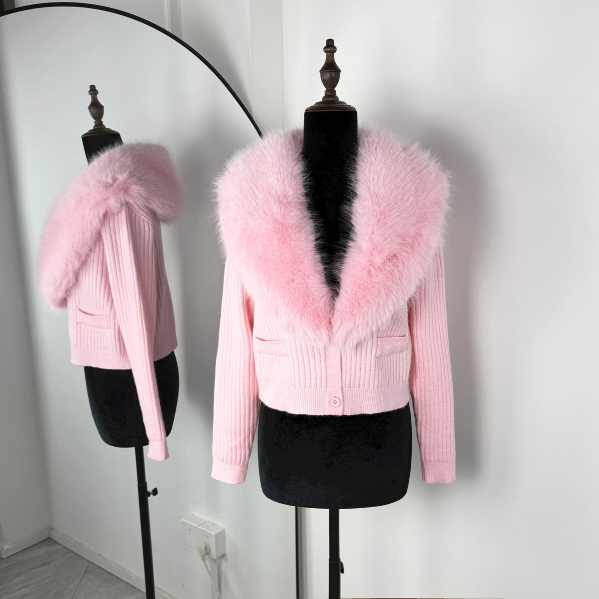 Plush Knit Button Cardigan