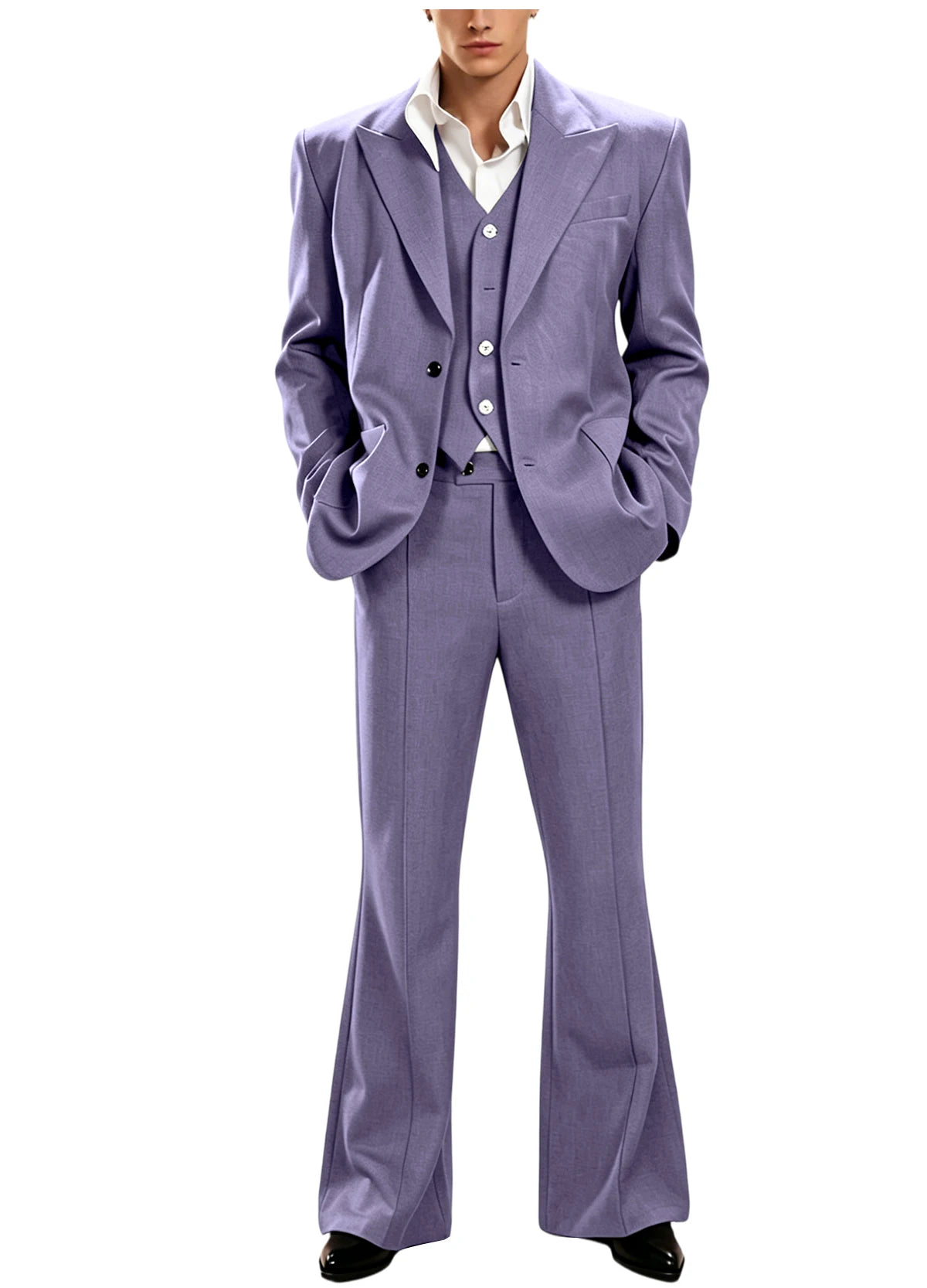 Vintage Peak Lapel Slim Suit