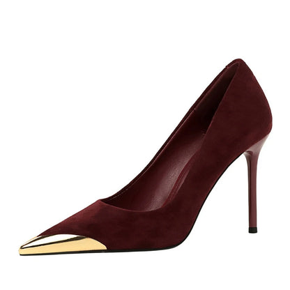 Metal Pointed Heels