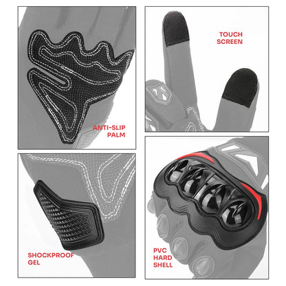Kemimoto Knuckle Touchscreen Gloves