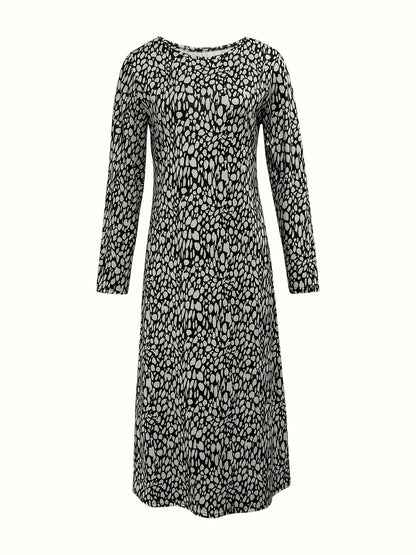 Printed Plus-Size Dress