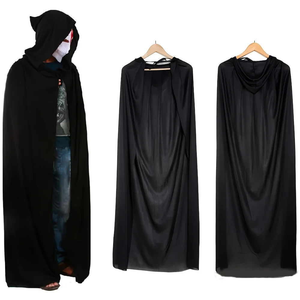 Black Grim Reaper Costume Cloak