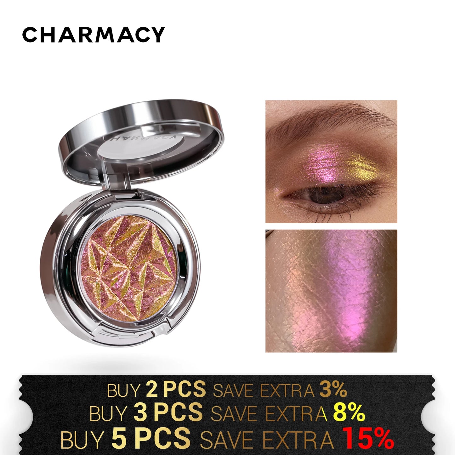 CHARMACY 10 Color Shimmer Eyeshadow