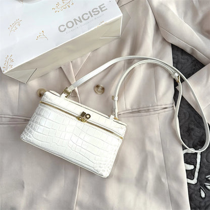 Crocodile Embossed Mini Clutch