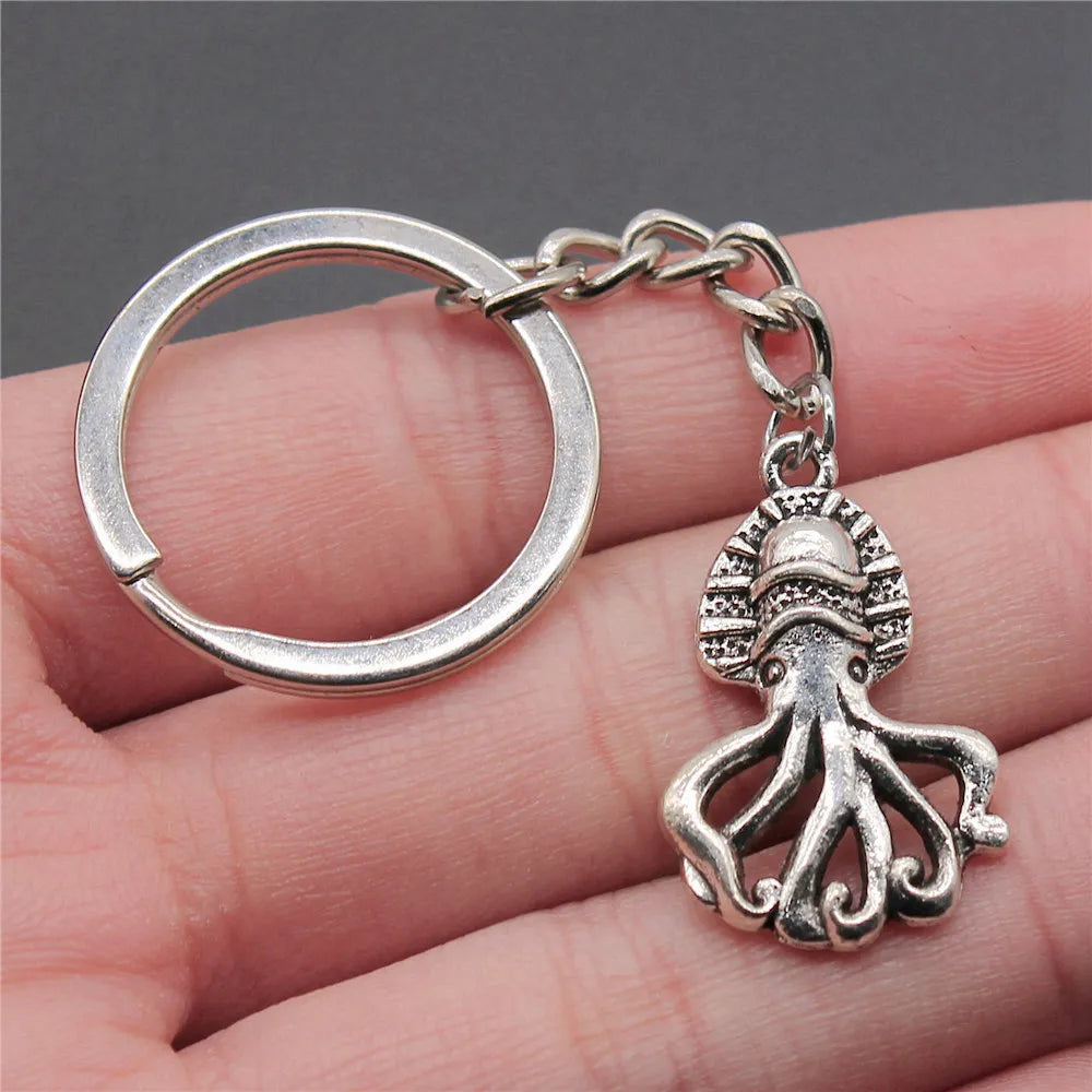 Seahorse Octopus Mermaid Keychains Nail