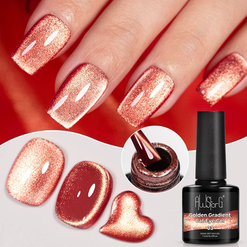 Pink Cat Eye Gel Polish