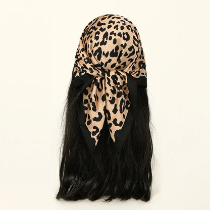 68cm Leopard Printed Square