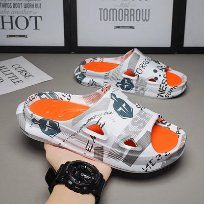 Men's Printed Summer Slides