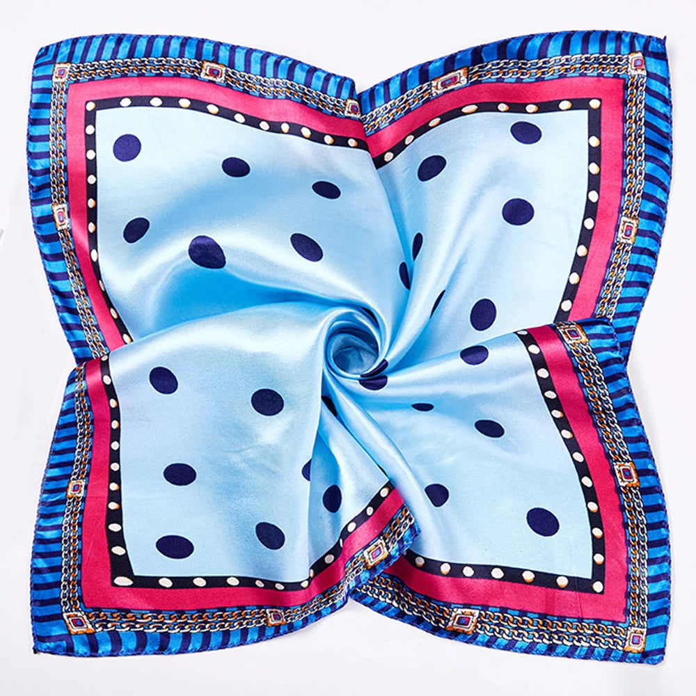 50cm Silk Square Satin Scarf