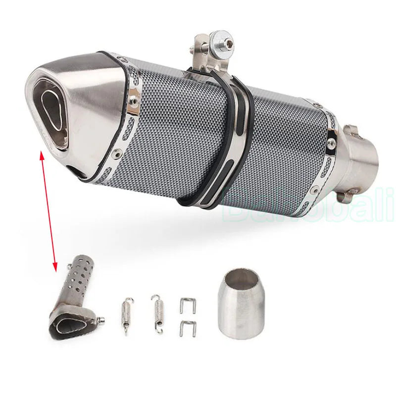 Universal 51mm Stainless Exhaust Muffler with DB Killer