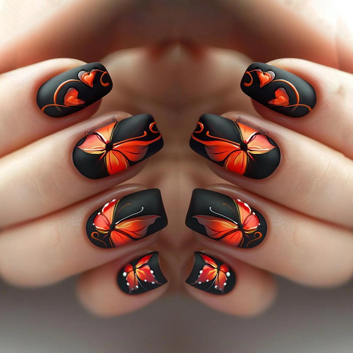 96Pcs French Wave Nail Set