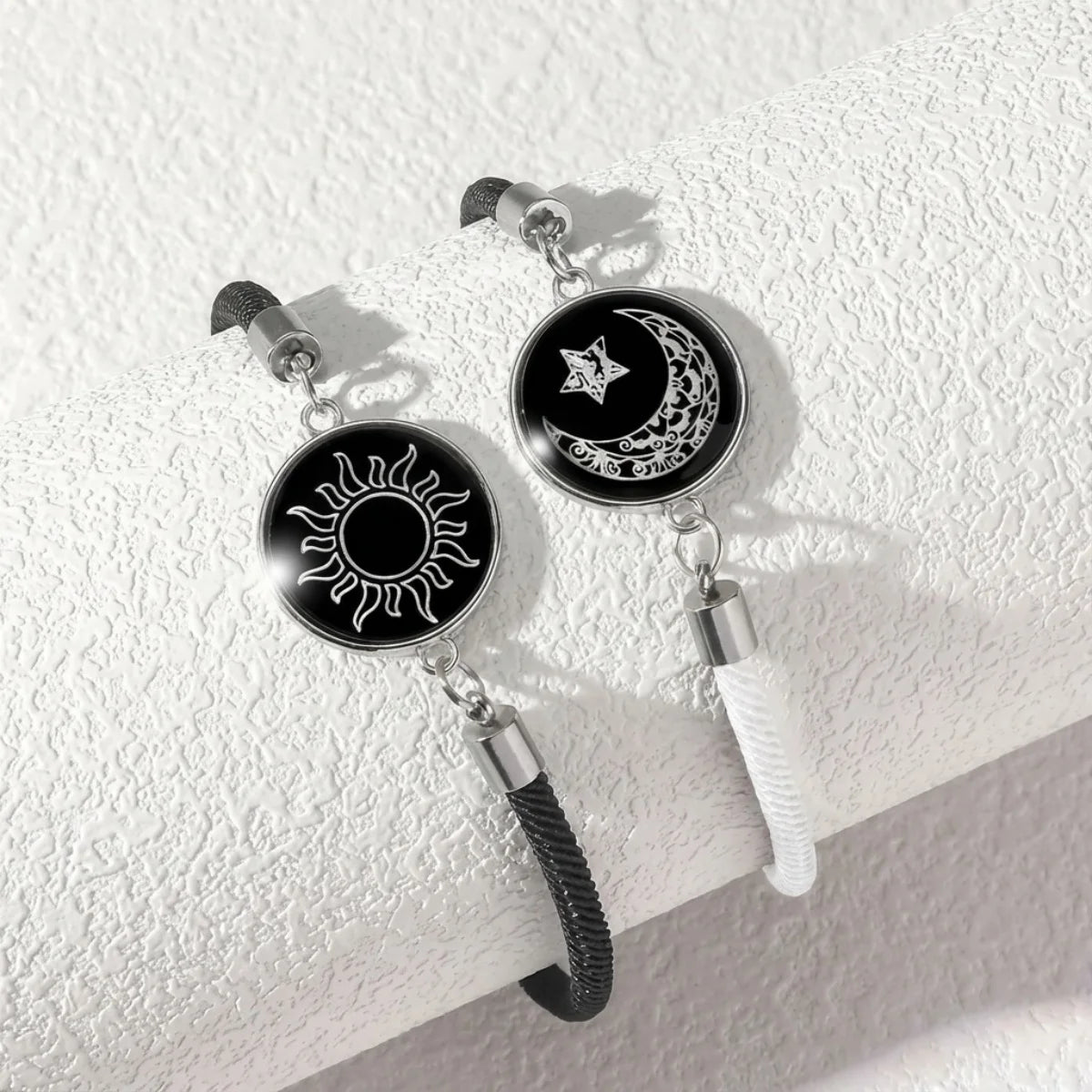 Moon Charm Rope Bracelet