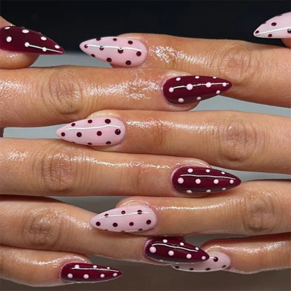 24Pcs French Ballerina Nail Tips