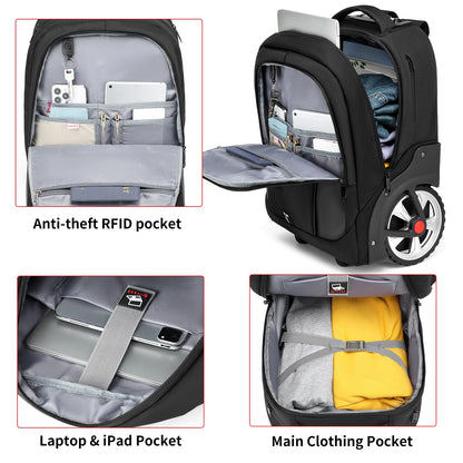 20-Inch Rolling Laptop Backpack