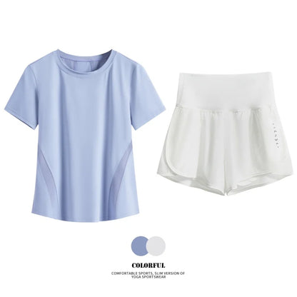 Women Summer Breathable Short Sports Set