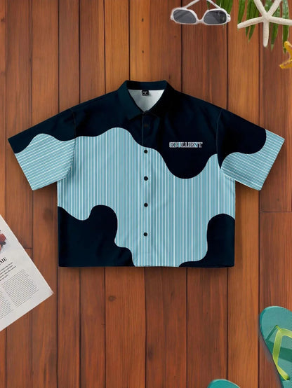 Zipper Knit Casual Shirt