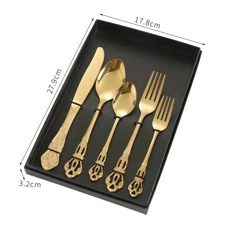 Luxury Gold Cutlery Set