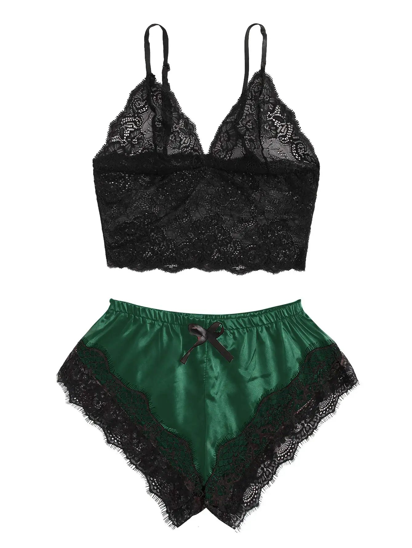 Women's Lace 2-Piece Pajama Set
