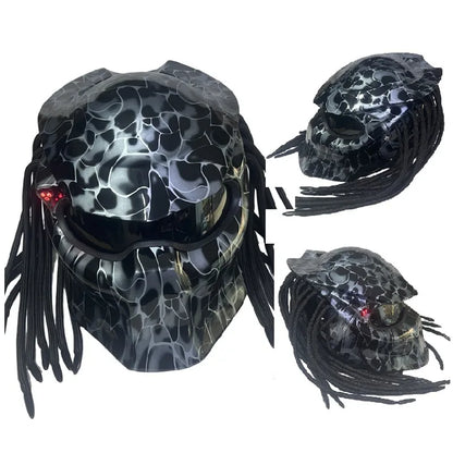 Carbon-Look Off-Road Full-Face Helmet