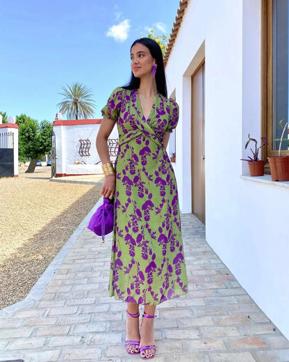 Asymmetrical Midi Dress