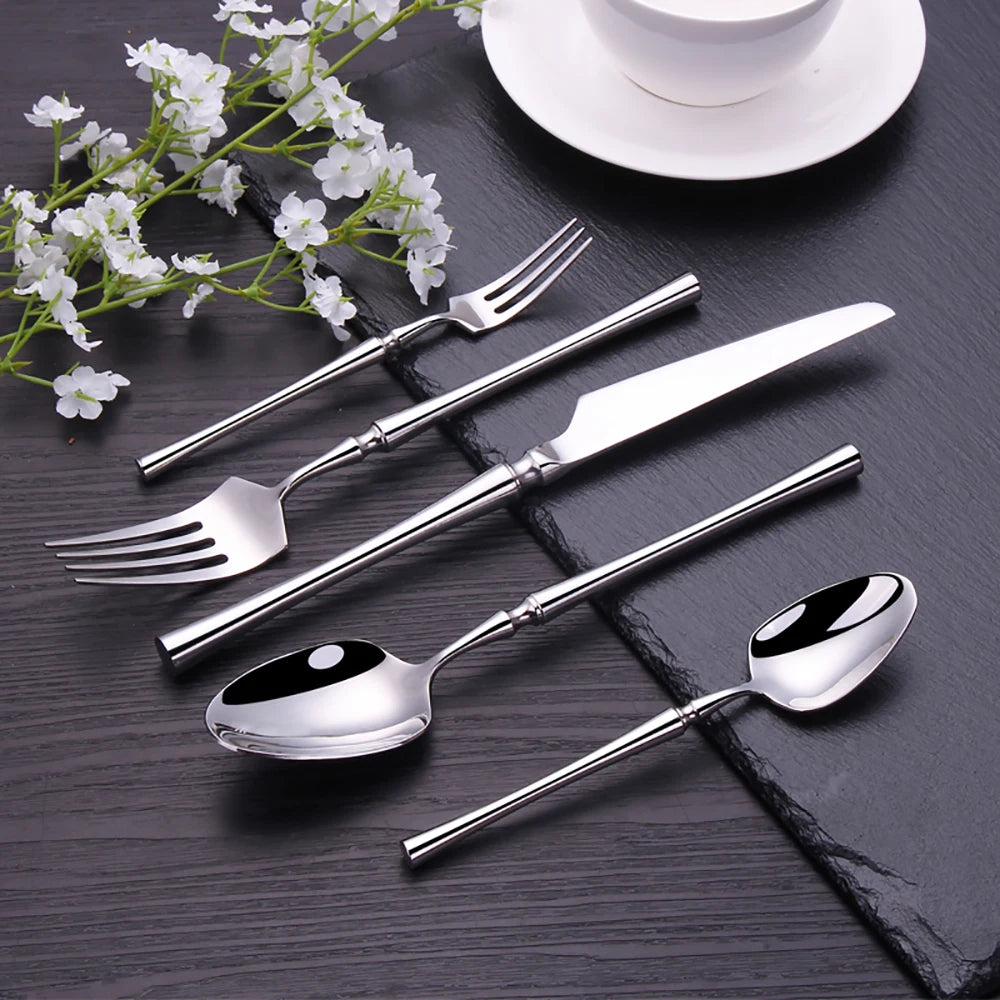 Metal Solid Color Spoon Set